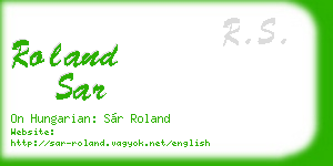 roland sar business card